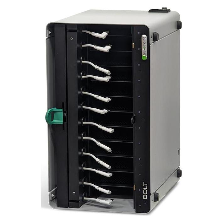 LocknCharge Bolt 12 Phone Charging Station w/USB-C to USB-C Cables - UK/EU (12 Ports) (LNC10453)