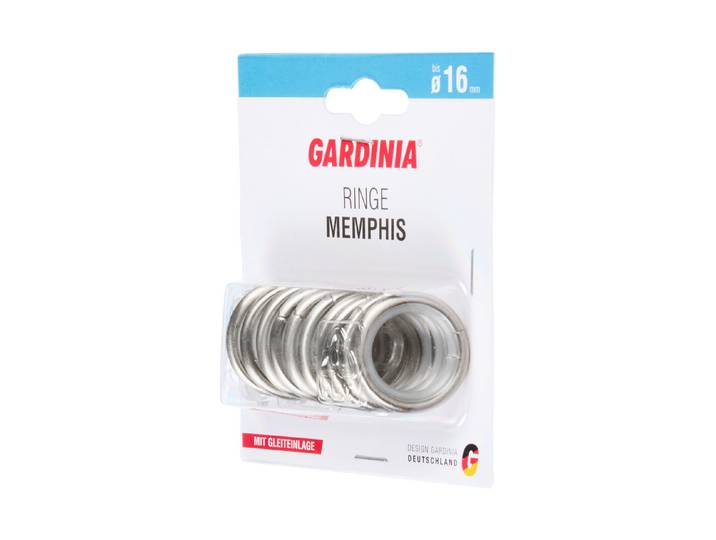 Gardinia Gardinenringe mit Gleiteinlage Memphis