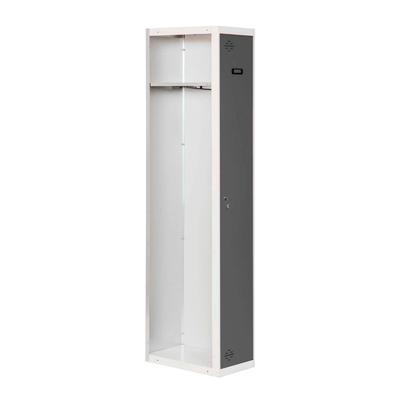 Proregal Spind AMEGO | HxBxT 180x30x50cm | 1 Abteil | Anbaumodul | Weiß-Anthrazit