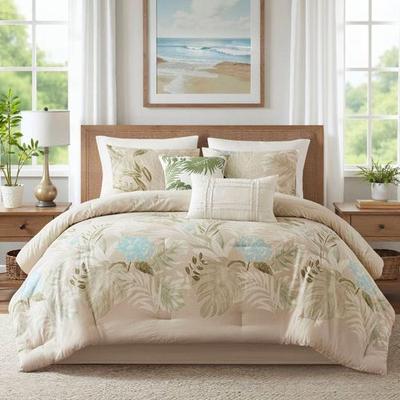 Jla Home/Bed Kiawah Island Comforter Bed Set Natural, Queen, Natural