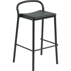 Linear Barhocker 75 cm schwarz