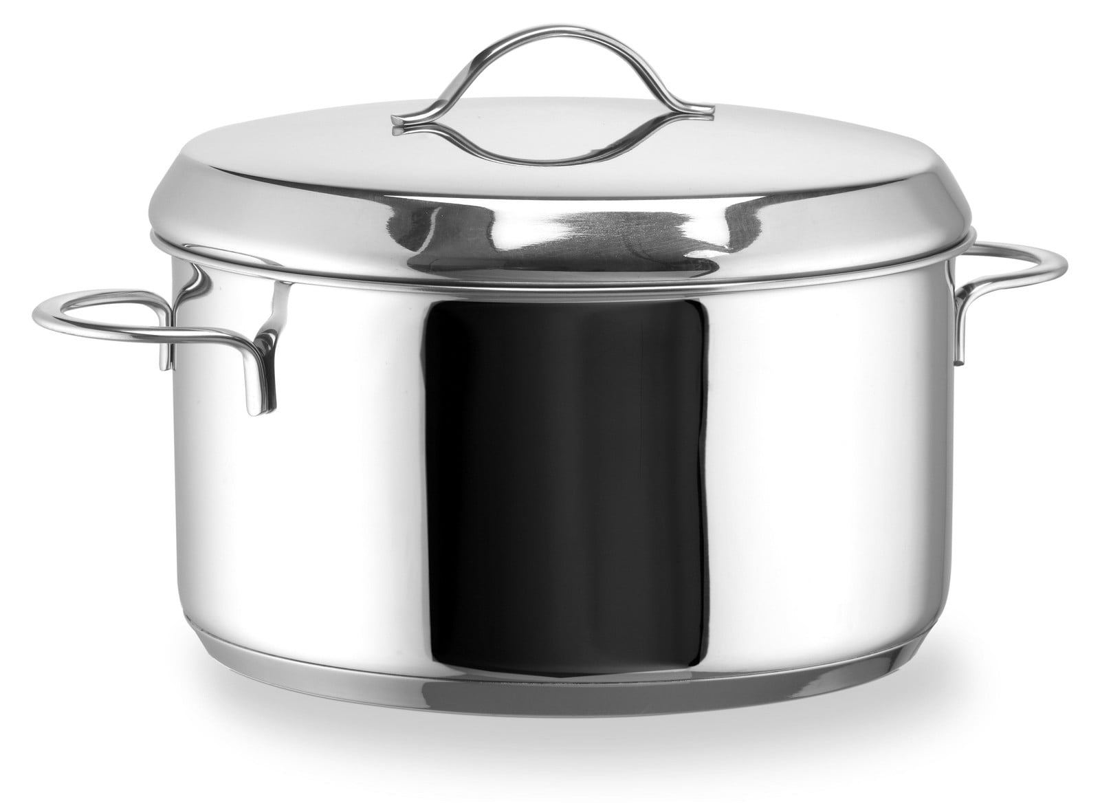 Habonne kookpan van roestvrij staal met deksel, 16 cm, zilverkleurig