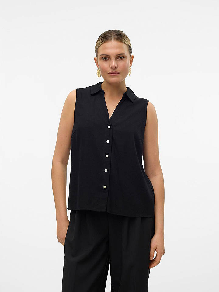 Vero Moda Blusentop in Schwarz - L