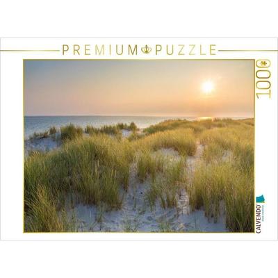 CALVENDO Puzzle Sonnenaufgang im Naturschutzgebiet Ellenbogen auf Sylt | 1000 Teile Lege-Größe 64 × 48 cm Foto-Puzzle für glückliche Stunden