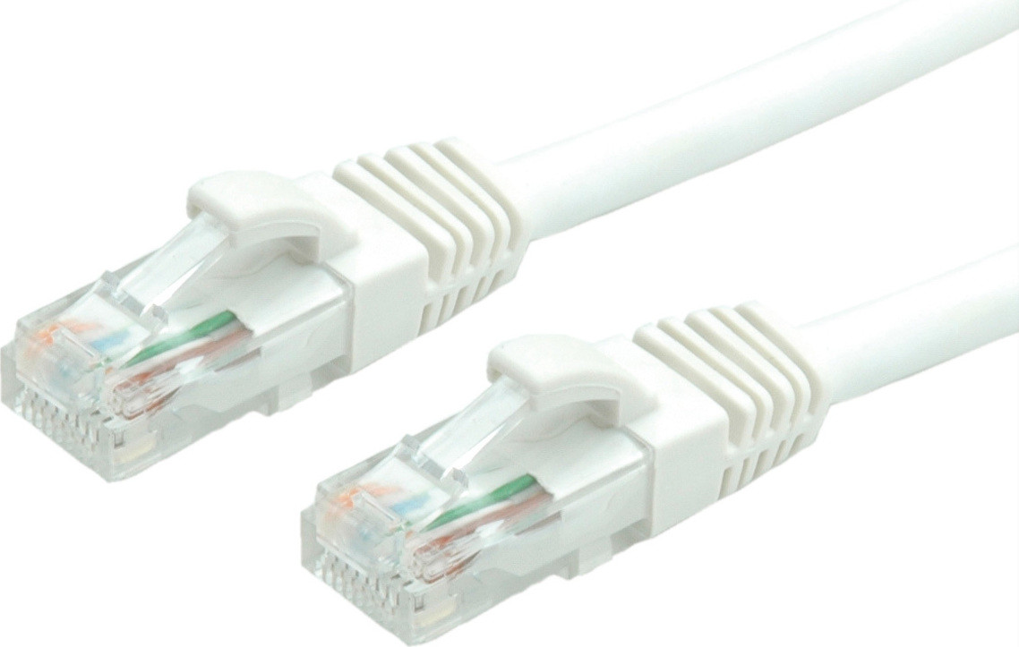 VALUE Patchkabel Cat.6A UTP wit 0,5 meter