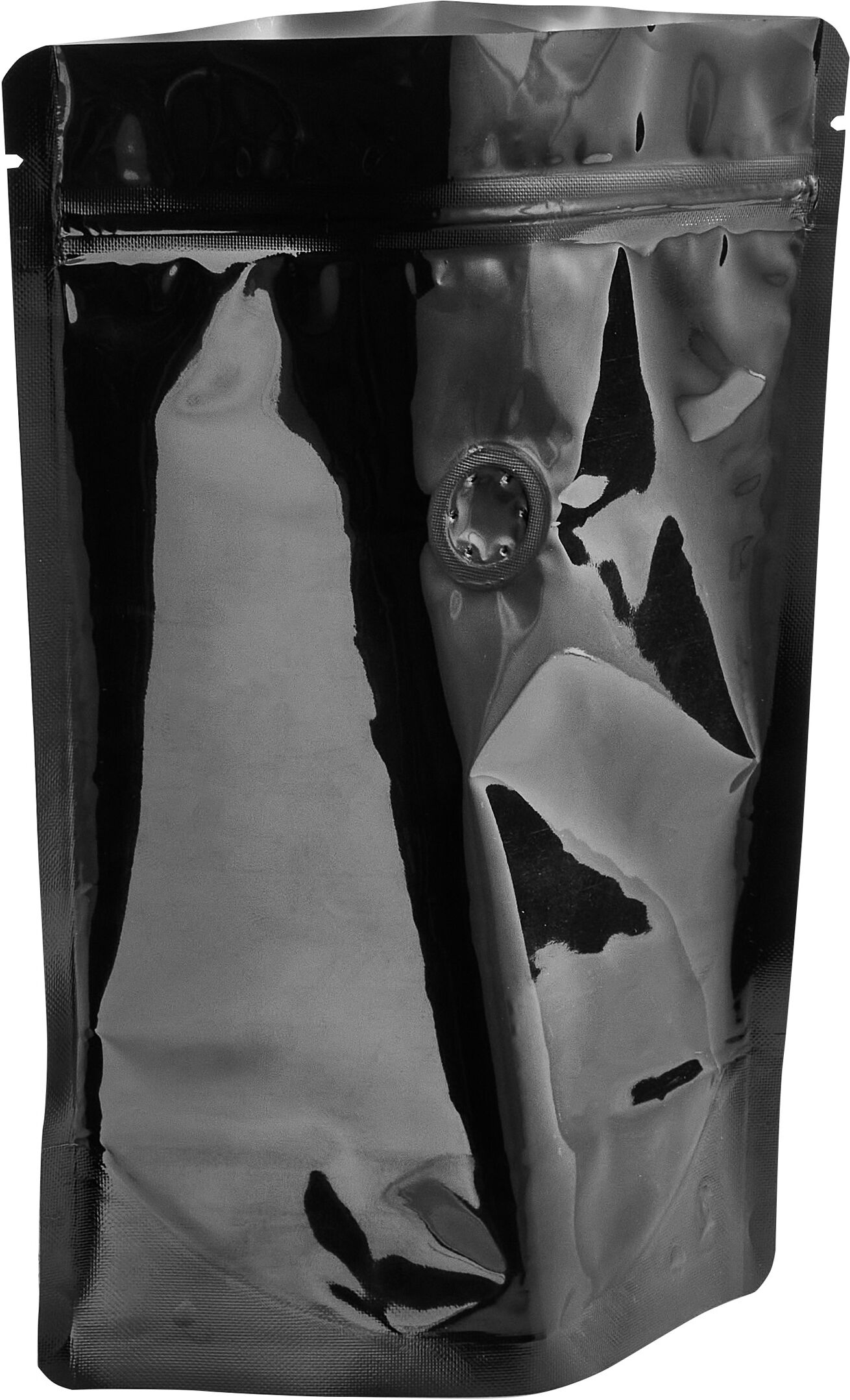 SPRINTIS 500 Unités - Sachet stand-up avec valve 190 x 265 mm   noir   PET, LDPE, aluminium