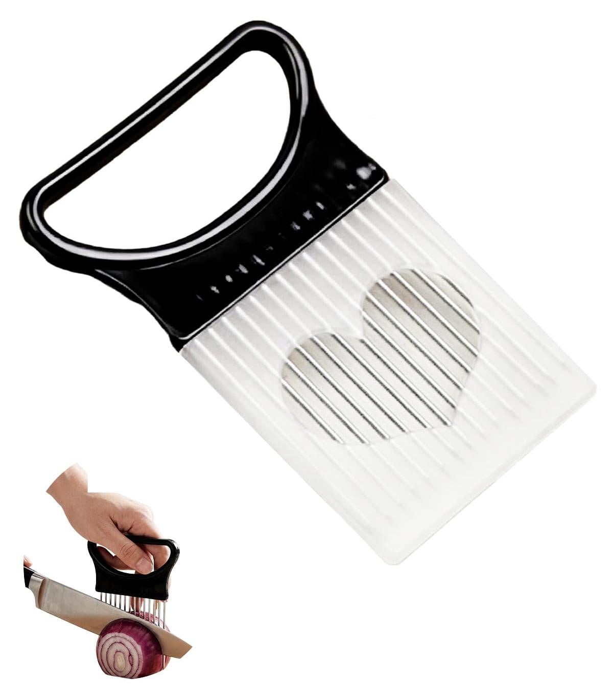 Dripio Handmatige uienhakker met beschermkap van roestvrij staal, 2 stuks