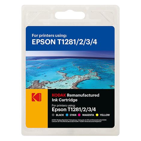 Kodak Supplies 185E012821 Tinte (4) 190 Seiten schwarz, 260 Seiten cyan, 160 Seiten magenta und 260 (CMYK) (185E012821)