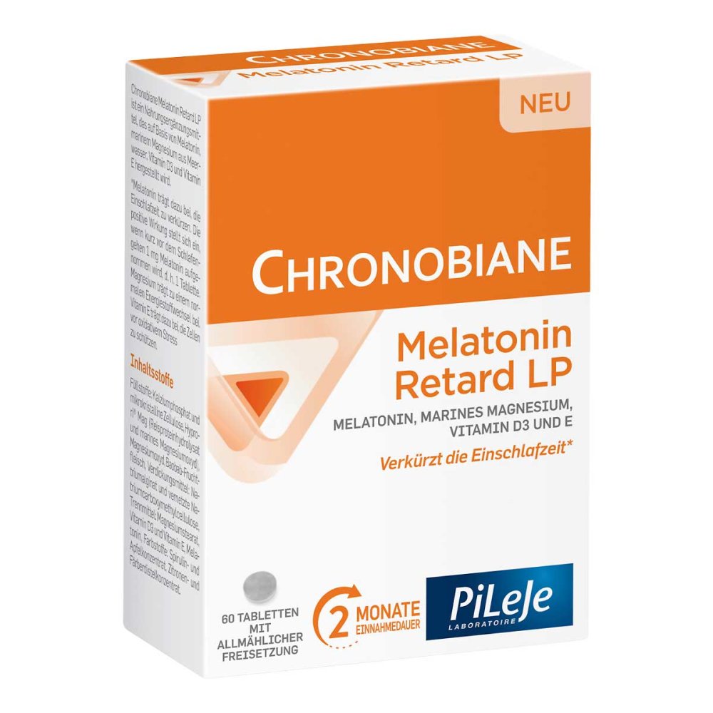 PILEJE Deutschland GmbH Chronobiane Melatonin Retard Lp 1mg Einschlaf Tbl. 17584399
