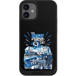 Nivocase Handyhülle für Apple iPhone 12 mini Hülle NIVOpure Case Schwarz Aufstieg HSV Hamburger SV (Apple iPhone 12 mini), Smartphone Hülle, Schwarz