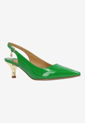 Women's Ferryanne Pointy Toe Pump by J. Renee in Green (Size 8 M)