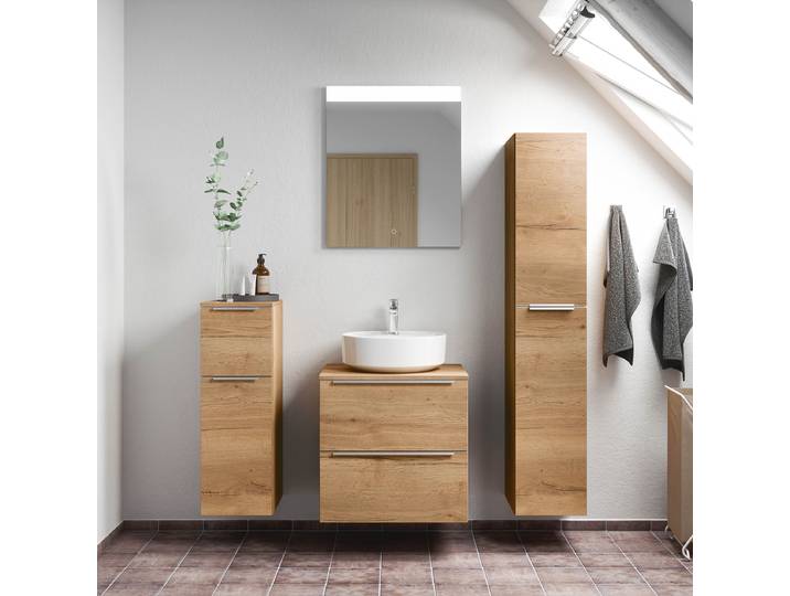 Waschtisch MYBA IX 60cm Braun/Eiche Dekor
