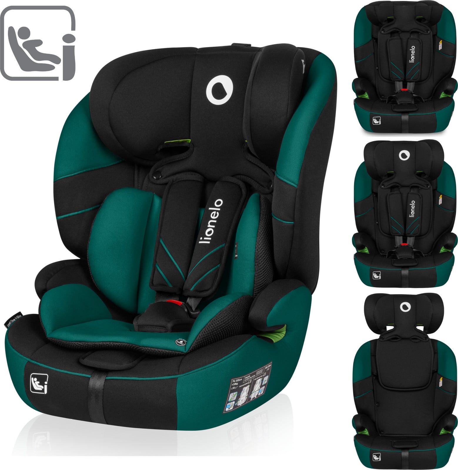 Lionelo Levi One i-Size autostoeltje groen