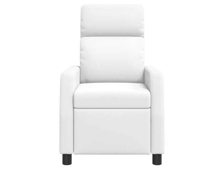 Remise Fauteuil Inclinable Blanc 66x95x100 cm avec dossier réglable max. charge 110 kg 423916