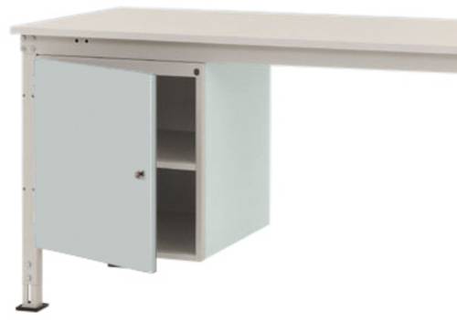 Manuflex ZB4966.7035 Gehäuse-Unterbau UNIVERSAL Stationär, Nutzhöhe 500mm mit 1 Tür rechts angeschlagen. Für Tischtiefe 1000mm
