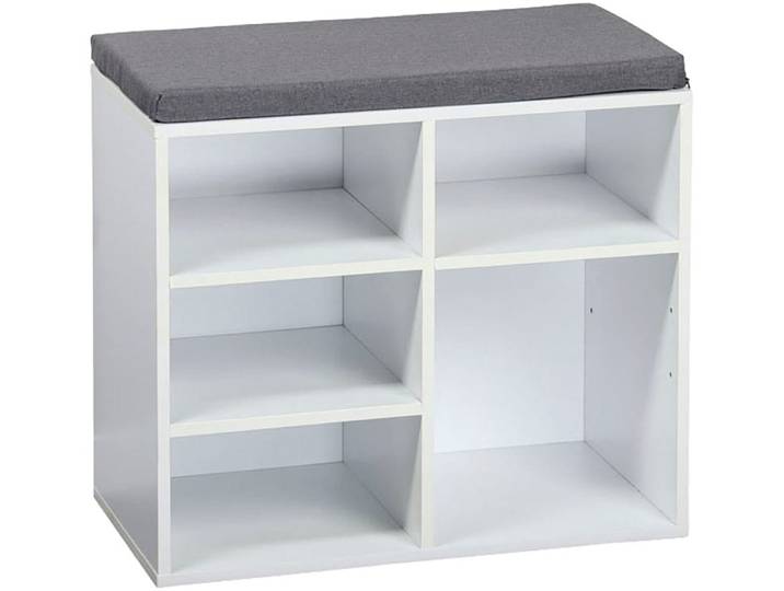 Schuhschrank KESPER KESPER Schuhschrank mit Sitzkissen, FSC , weiß, B:51,5cm H:48cm T:29,5cm, FSC-zertifizierter Holzwerkstoff, Schränke, Schuhschrank