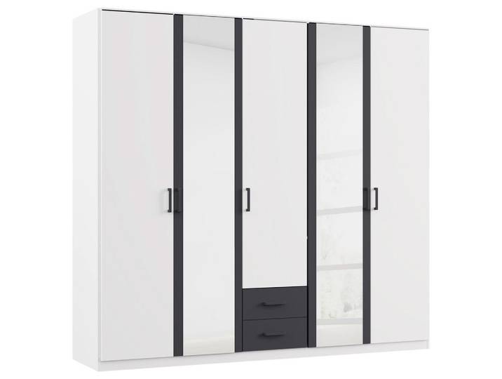 Drehtürenschrank 226cm Despina Alpinweiß Dekor
