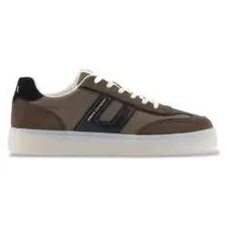 A|X Armani Exchange für Herren. XM002199AF21422MZ439 Braune Tennisschuhe (39), Schwarz, Wohnung, Schnürsenkel, Lässig