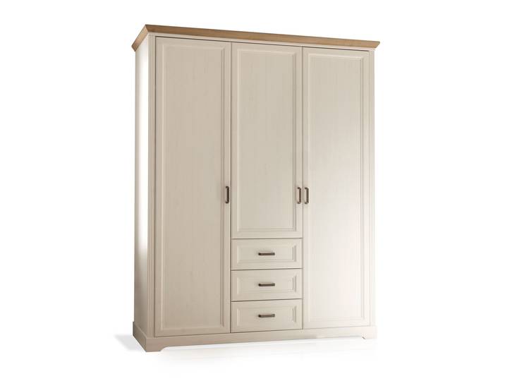 JENNA Kleiderschrank, Material Spanplatte, Piniefarbig /