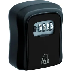 BASI 2101-0000-1100 Schlüsselsafe SSZ 200 Schwarz mit Zahlenschloss