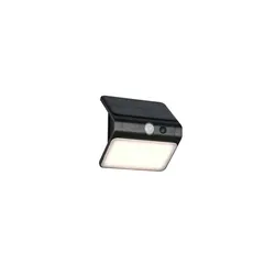 LED Solar Außenwandleuchte Wandlampe Außenleuchte schwarz Sensor B 12 cm