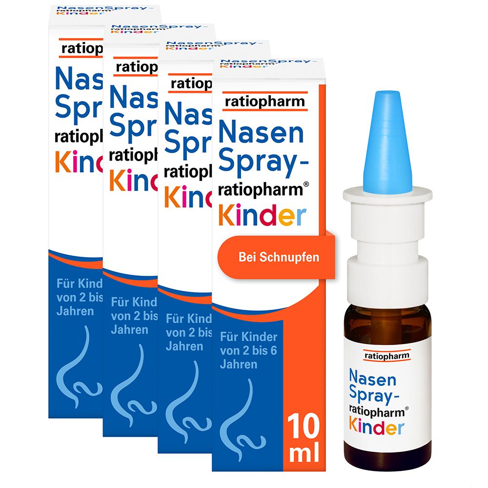 NASENSPRAY-ratiopharm Kinder kons.frei 4-er Set 4x10 ml Nasenspray