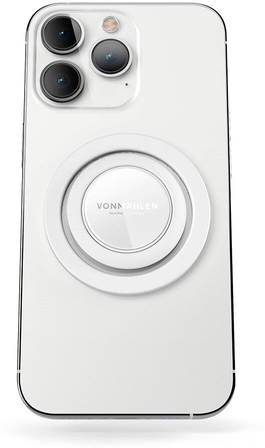 VONMÄHLEN Backflip Mag - Magnetisk Phone Grip - MagSafe Kompatibel - Hvid