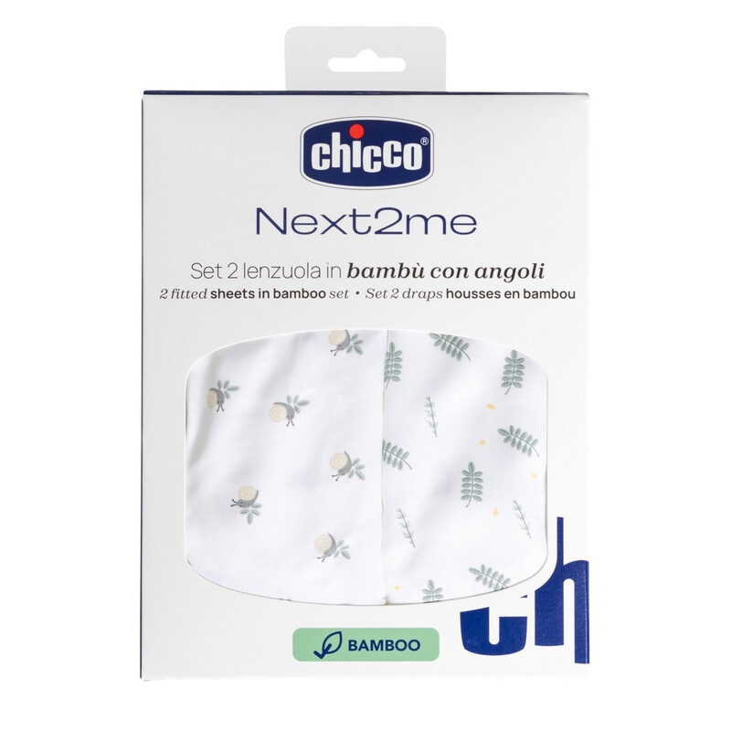 Chicco Next2Me 2 Hoeslakens van Bamboe voor Baby's