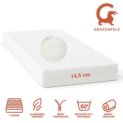 Grafenfels Matratze Silber 90x200 weich 14,5cm hoch 7-Zonen