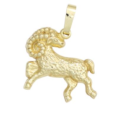 Sternzeichenanhänger JOBO "Anhänger Sternzeichen", gold (gelbgold 333), Schmuckanhänger, Damen, Widder, Gelbgold 333, 333 Gold
