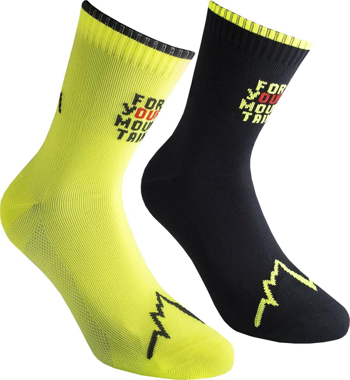 La Sportiva For Your Mountain Socks black/neon (K00E20) S ZZRS011K00E20S