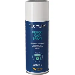 TECWERK Druckgasspray 400 ml Spraydose Spezialgas zur Erzeugung von Druckgas