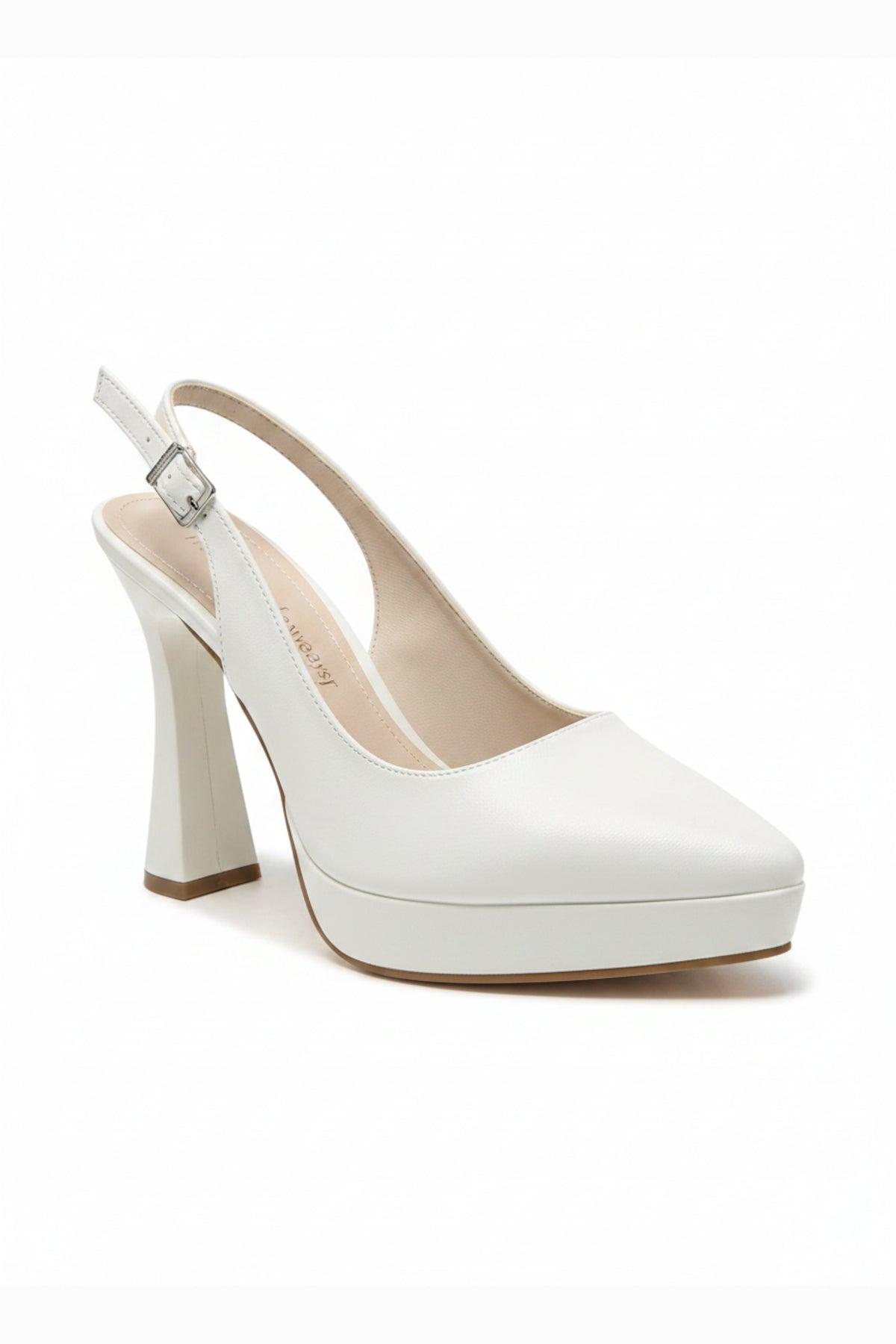 Corin Spitzer Zehenbereich Slingback Hochzeitsplattform Pumps