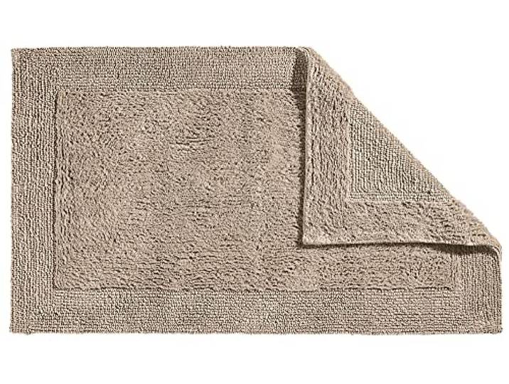Erwin Müller Badematte, Badteppich Uni Serie Stuttgart Taupe Größe 70x120 cm - extra dick, hohe Saugfähigkeit, 100% Baumwolle