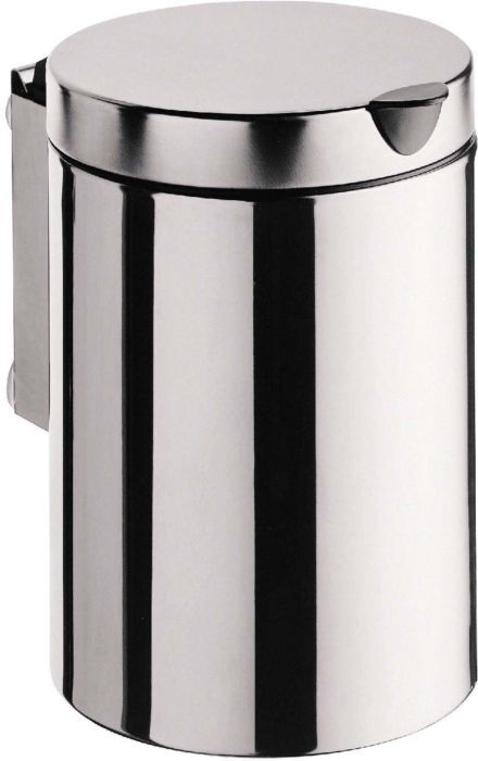 Emco System 2 Abfallbehälter 355300100 edelstahl, mit Deckel, wandhängend, 3 l