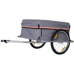 HOMCOM Transportanhänger Lastenanhänger Fahrrad Anhänge Fahrradanhänger
