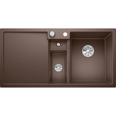 Granitspüle BLANCO "COLLECTIS 6 S", braun (cafe), B:100cm, Verbundwerkstoff, Küchenspülen, aus SILGRANIT, inkl. Depot-Schale mit Deckel