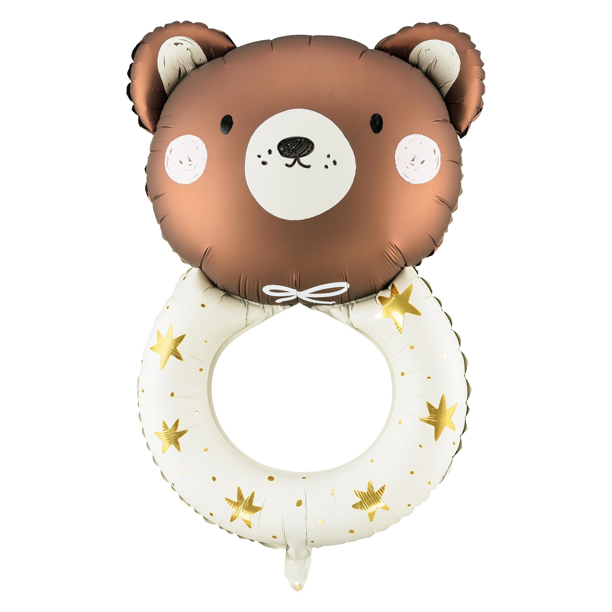 Partydeco Ballon alu - Ourson hochet (1x) (FB191)