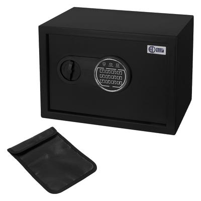 ECD Germany Tresor 16L 35x25x25 cm | Stahl, Elektronischer Safe mit PIN-Code & Licht
