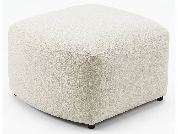 JVmoebel Polsterhocker Pouff Beige Guadratisch kompakt Stil modern bequem komfortabel (1 St., 1-tlg)