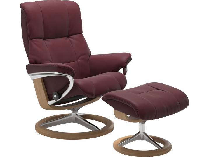 Relaxsessel, Bordeaux, 79x102 cm, Leder BATICK, Signature Base, Klassisch, Stressless