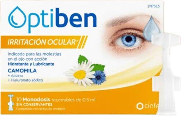 OPTIBEN Irritación Ocular+ 10x0,5 ml