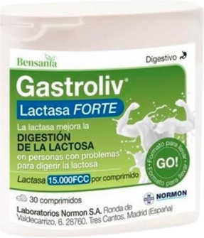 Normon Gastroliv Lactase Forte 30 Tablets