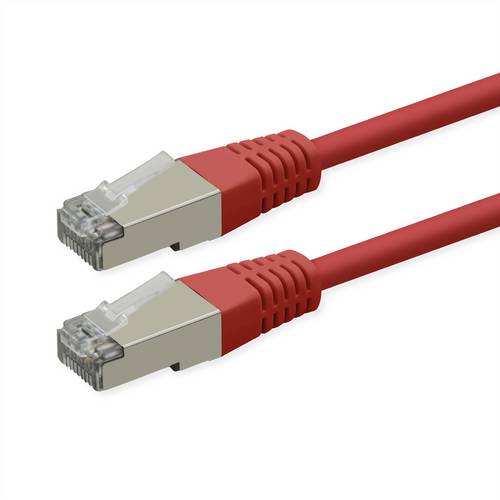 Roline Patchkabel Cat.6 (Class E), PoE, S/FTP (PiMF), rot, 7m