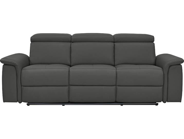 3-Sitzer GOODPRODUCT Pareli 229cm, manuelle u. elektr. Relaxfunktion in 2 Sitzen , schwarz, B:229cm H:98cm T:142cm, Sofas, 3-Sitzer, USB, KT-Verstellung, LED Beleuchtung, in Echtleder, Kunstleder, Web