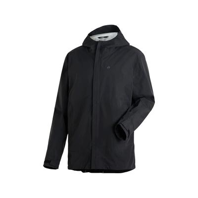 Regenjacke MAIER SPORTS "Hochblauen M", Herren, Gr. M, schwarz, 100% Polyamid, Jacken Regenjacke, Herren Jacke wasserdicht, moderner Windbreaker, Outdoorjacke, Reg. Fit