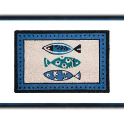 Excelsa Fußmatte Ocean Kokosnuss 60x1,5x40 cm Bunt