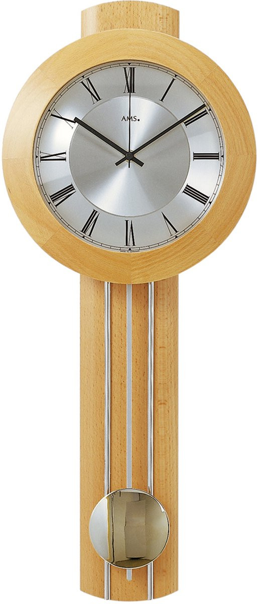 AMS Radiogestuurde Analoge Wandklok 5132-1