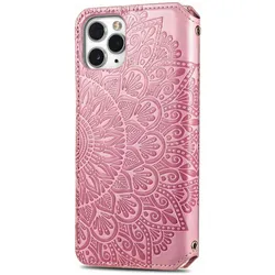 König Design Hülle Handy Schutz für Apple iPhone 11 Pro Max Case Flip Cover Tasche Etuis Rosa (Apple iPhone 11 Pro Max), Smartphone Hülle, Rosa