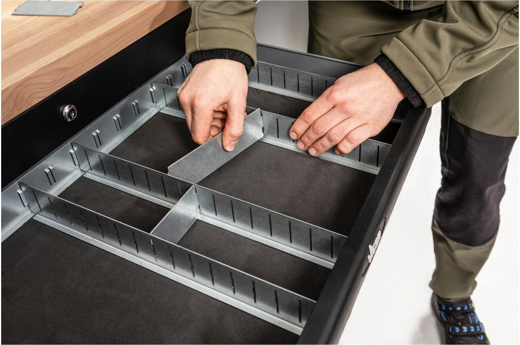 VIGOR Trennblech Satz, hoch, Series XL, V6688H-XL, 5-teilig)